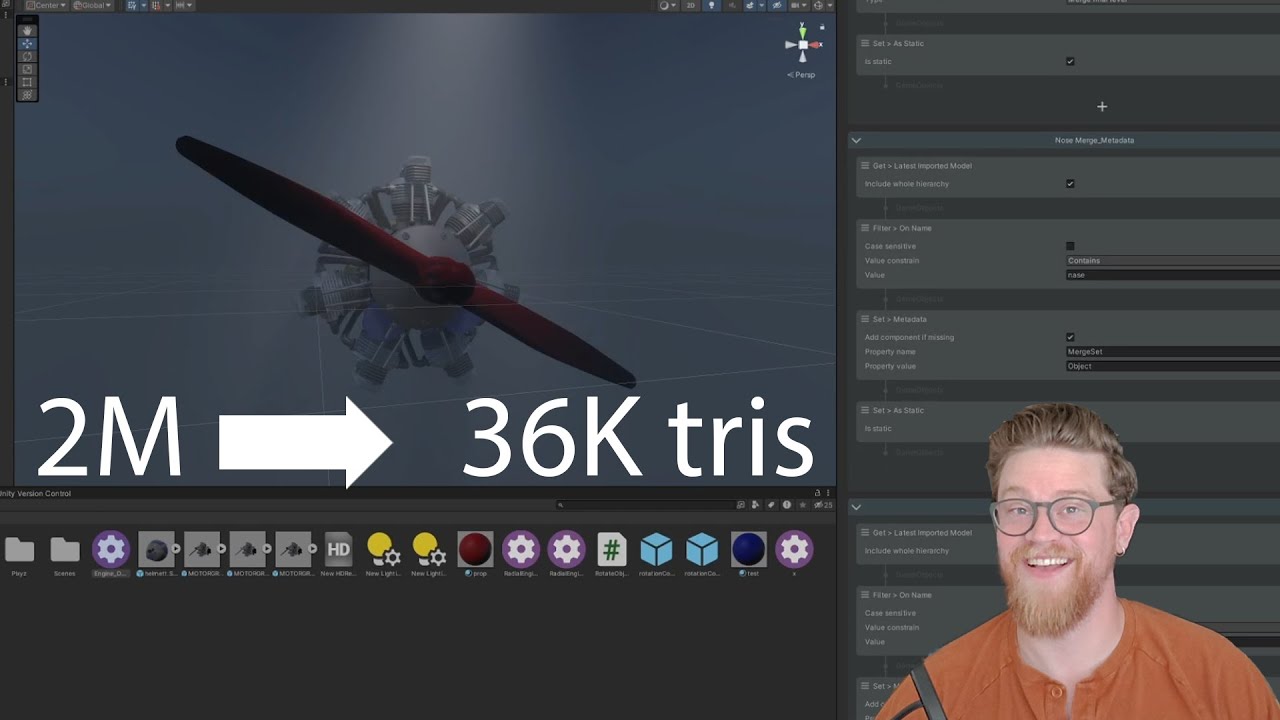 2M to Under 50k triangle count in 30 minutes?! Using Unity's Pixyz Plugin in Unity
