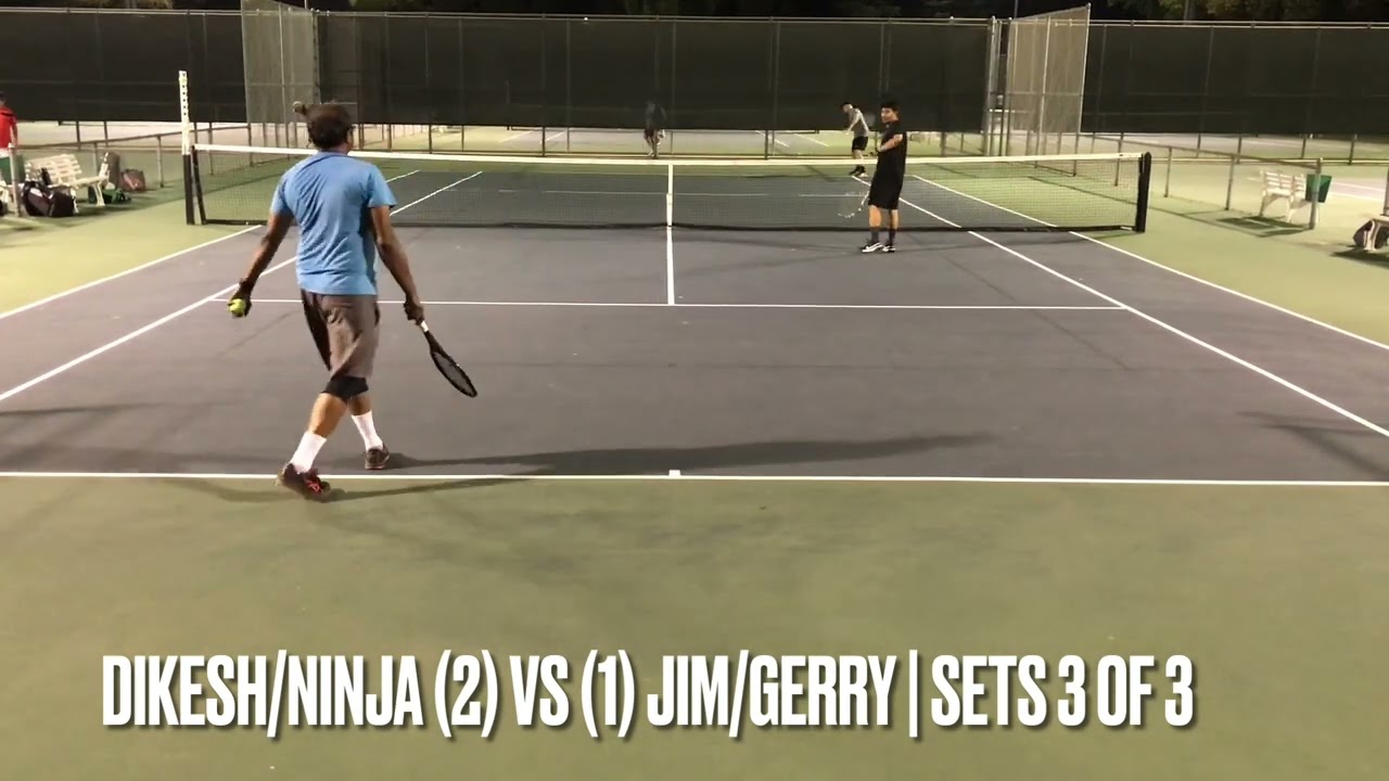 Dikesh/Ninja vs Jim/Gerry | USTA 7.5 Combo Tennis Doubles | Sets 3 of 3