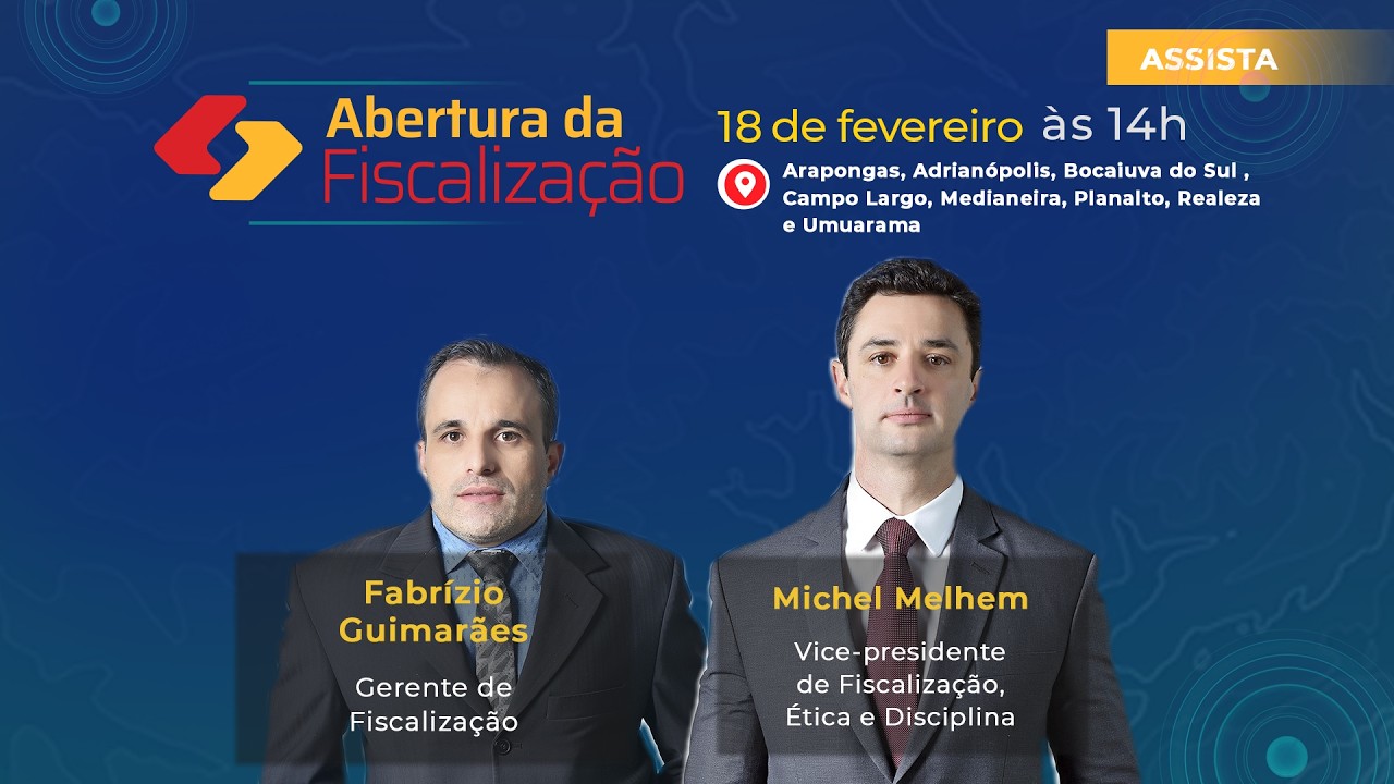 Abertura da Fiscalização - CRCPR 2026