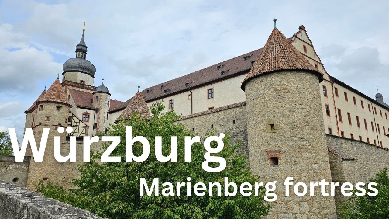 Marienberg Fortress, Wurzburg, Germany - Virtual walk, 4K, 60 FPS