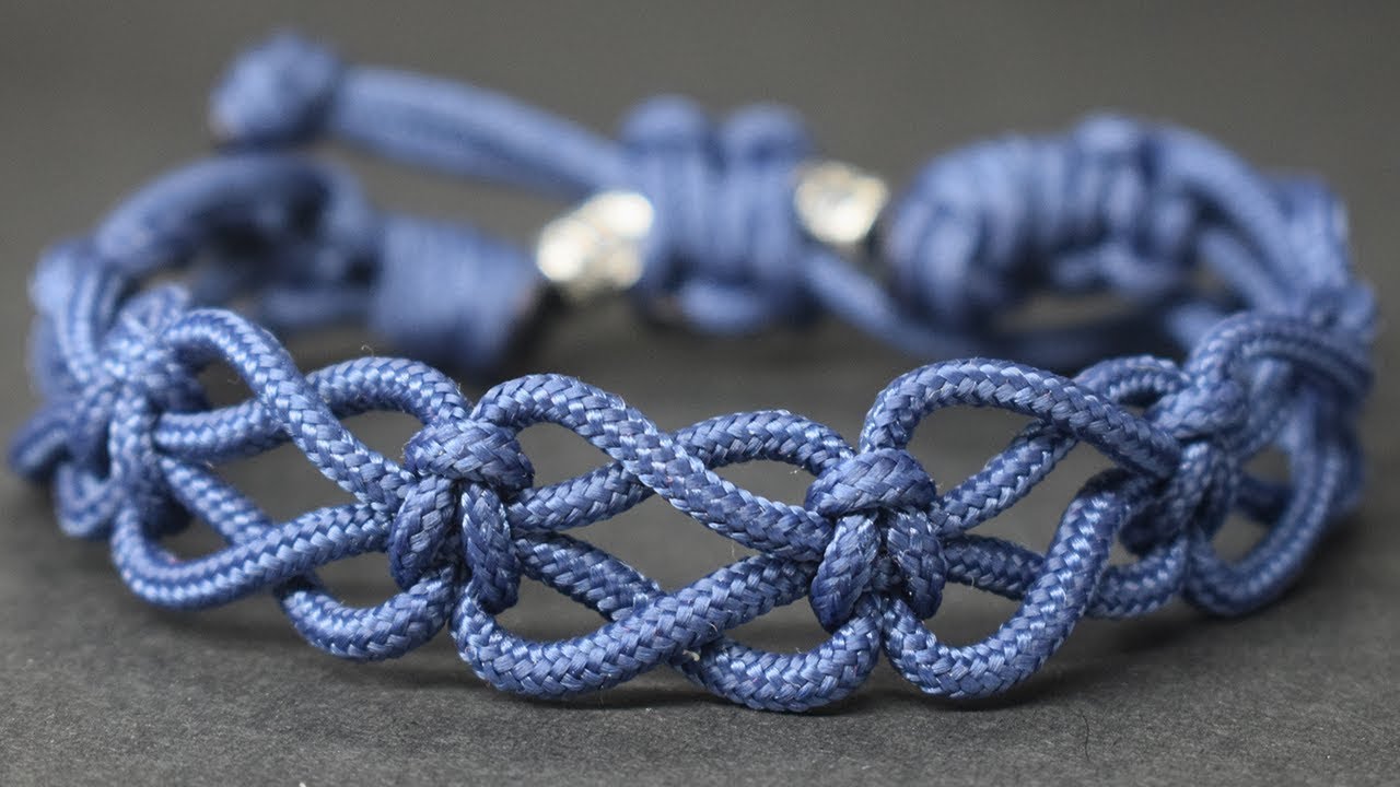 Pulsera paracord nudo mariposa