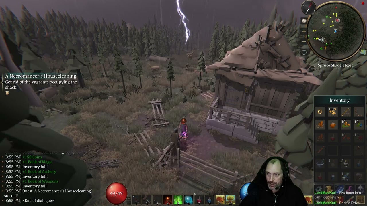 The Black Grimoire Cursebreaker - The archer mage must crawl out of the crypt to grind.