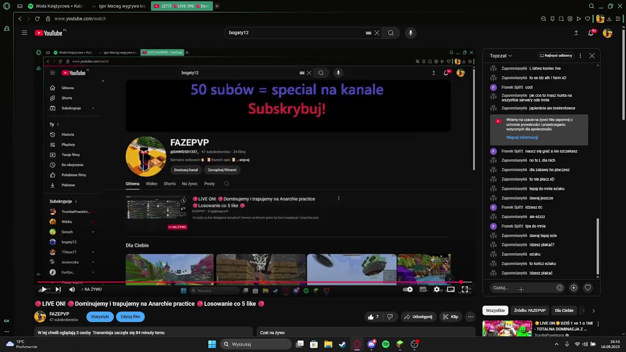 🔴LIVE ON! 🔴Dominujemy i trapujemy na Anarchie practice 🔴Losowanie co 5 like 🔴