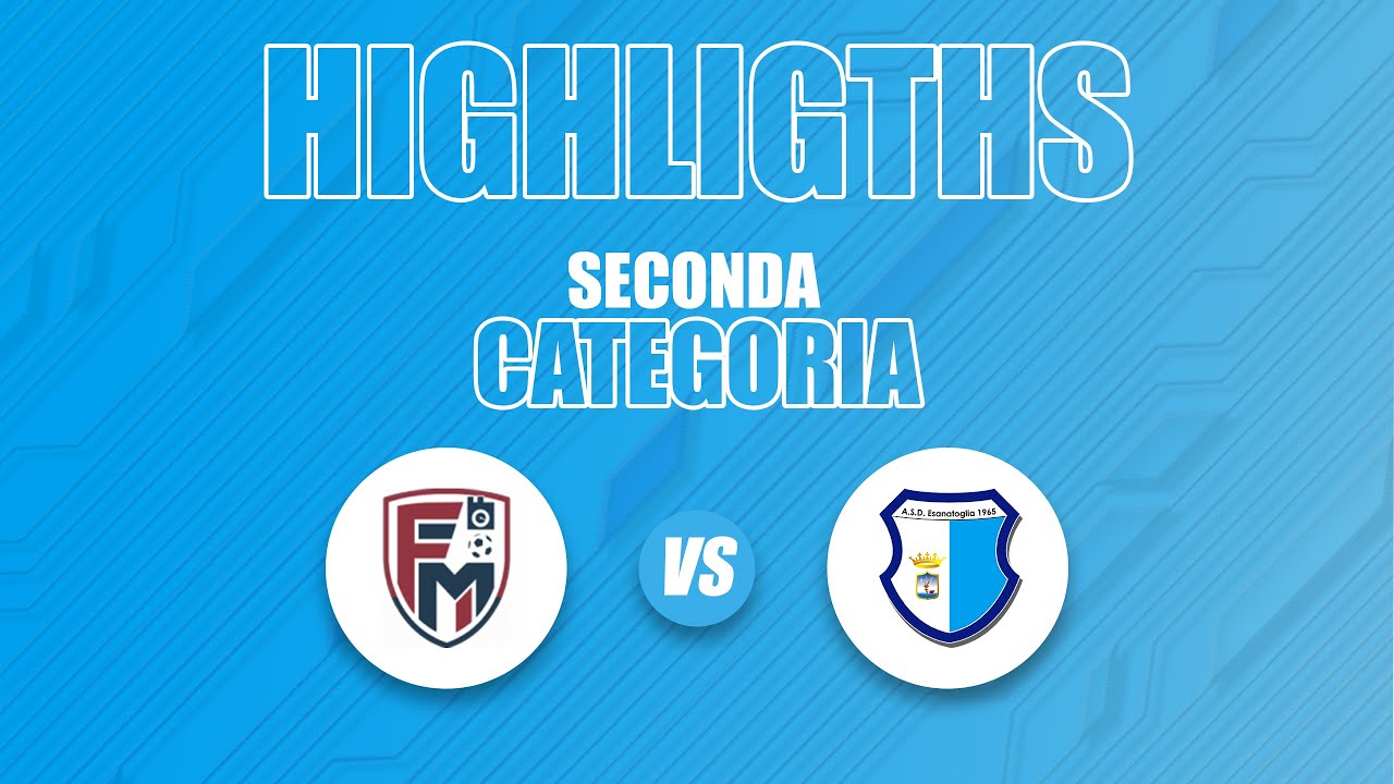 HIGHLIGHTS SECONDA CATEGORIA 25/26: Fabiani Matelica 🆚 ASD Esanatoglia