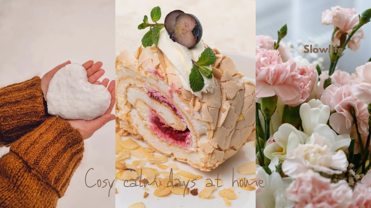 First Snow ❄️/ Pavlova Roll🍰 / The Cozy Routine of a Muslim Housewife 