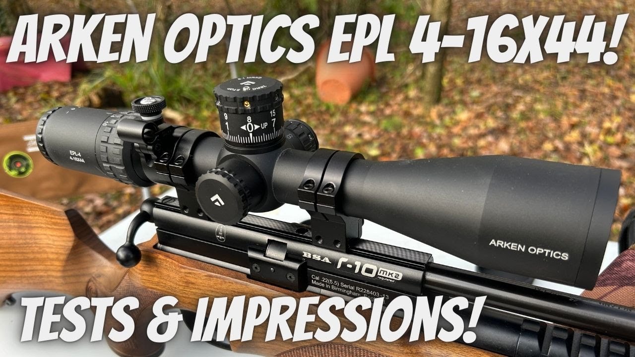 Arken optics EPL-4  4-16x44 FFP & illuminated Testing and Impressions of the scope - Scope Cam Rec