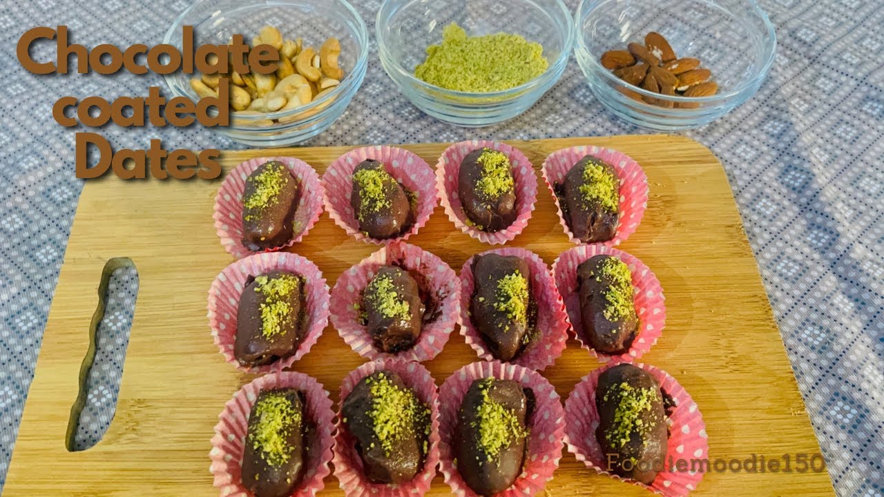 Assorted Dates / Chocolate coated Dates / Assorted dates recipe by foodiemoodie