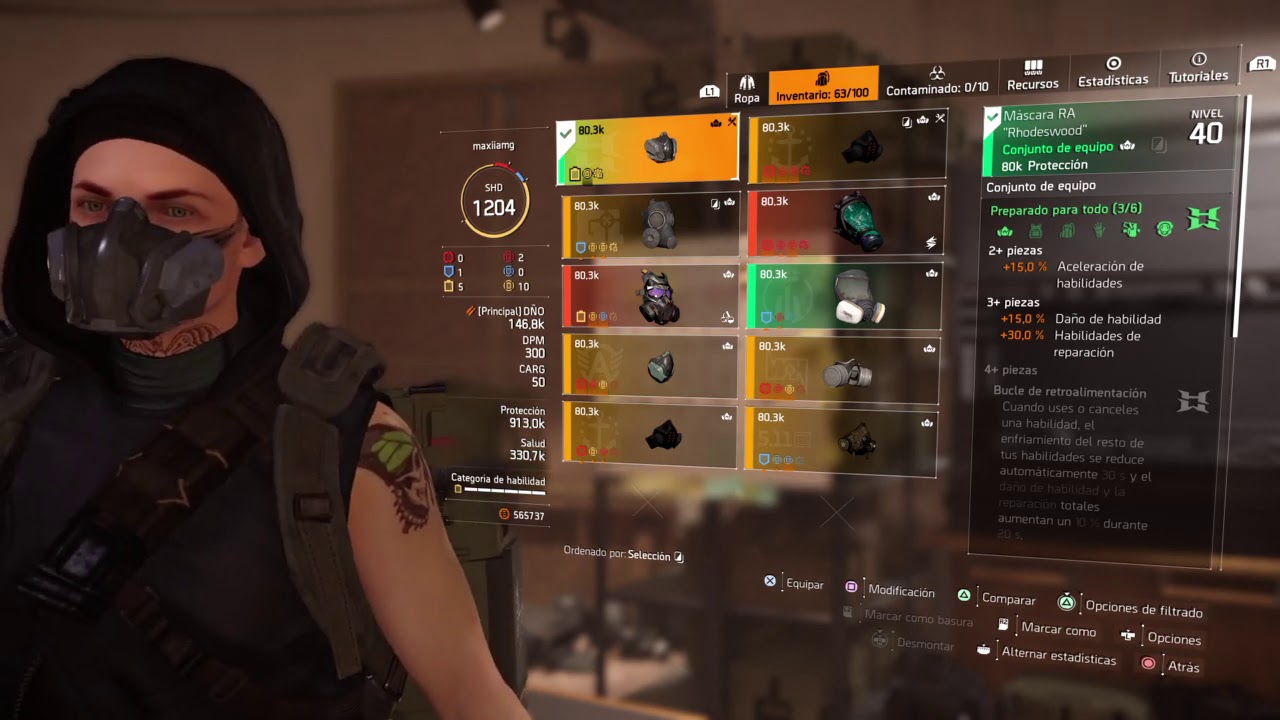 The Division 2 build de electr&oacute;nica