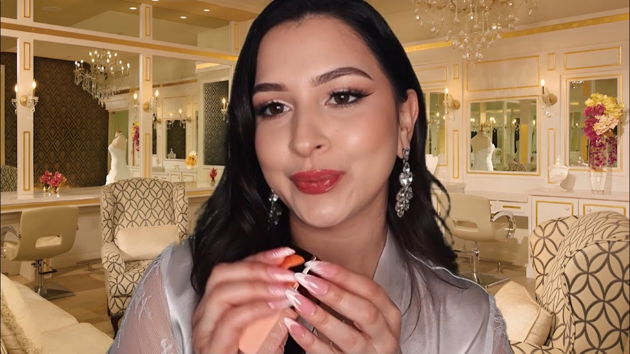 ASMR Toxic Friend does your Makeup🙄 ITS HER WEDDING DAY🍾✨