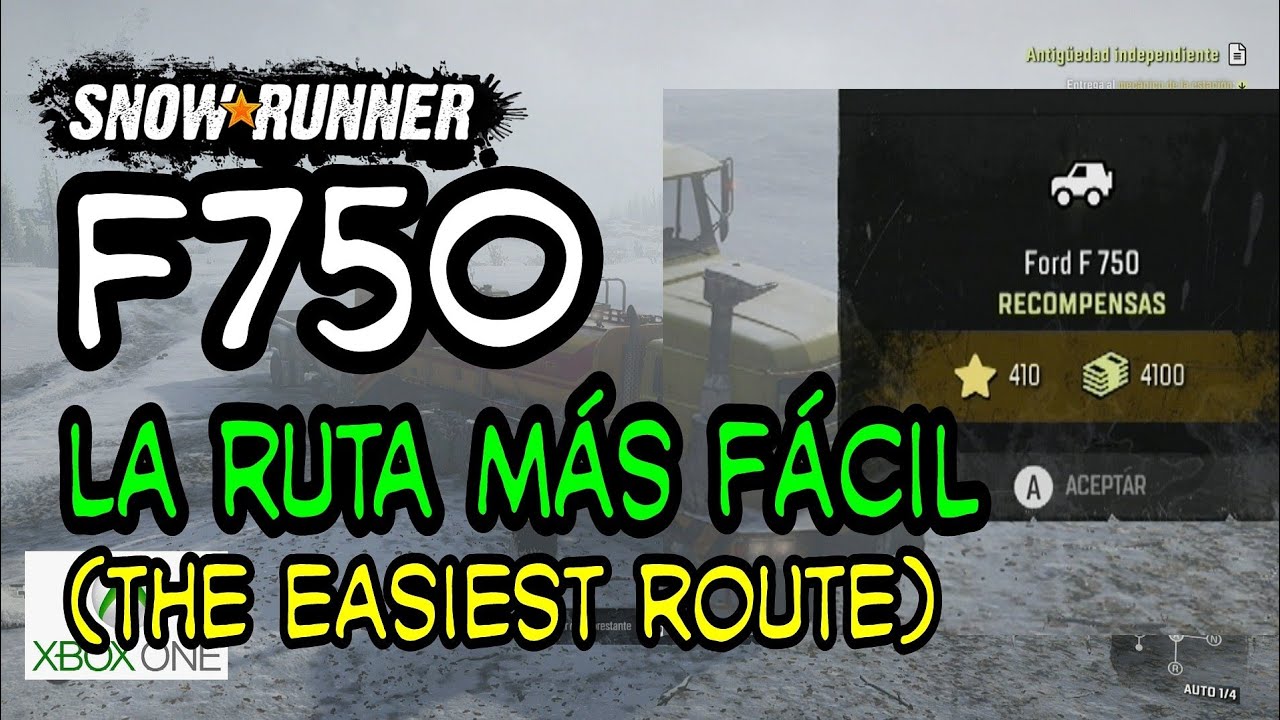 SnowRunner f750 español / extrangero / easy / fácil
