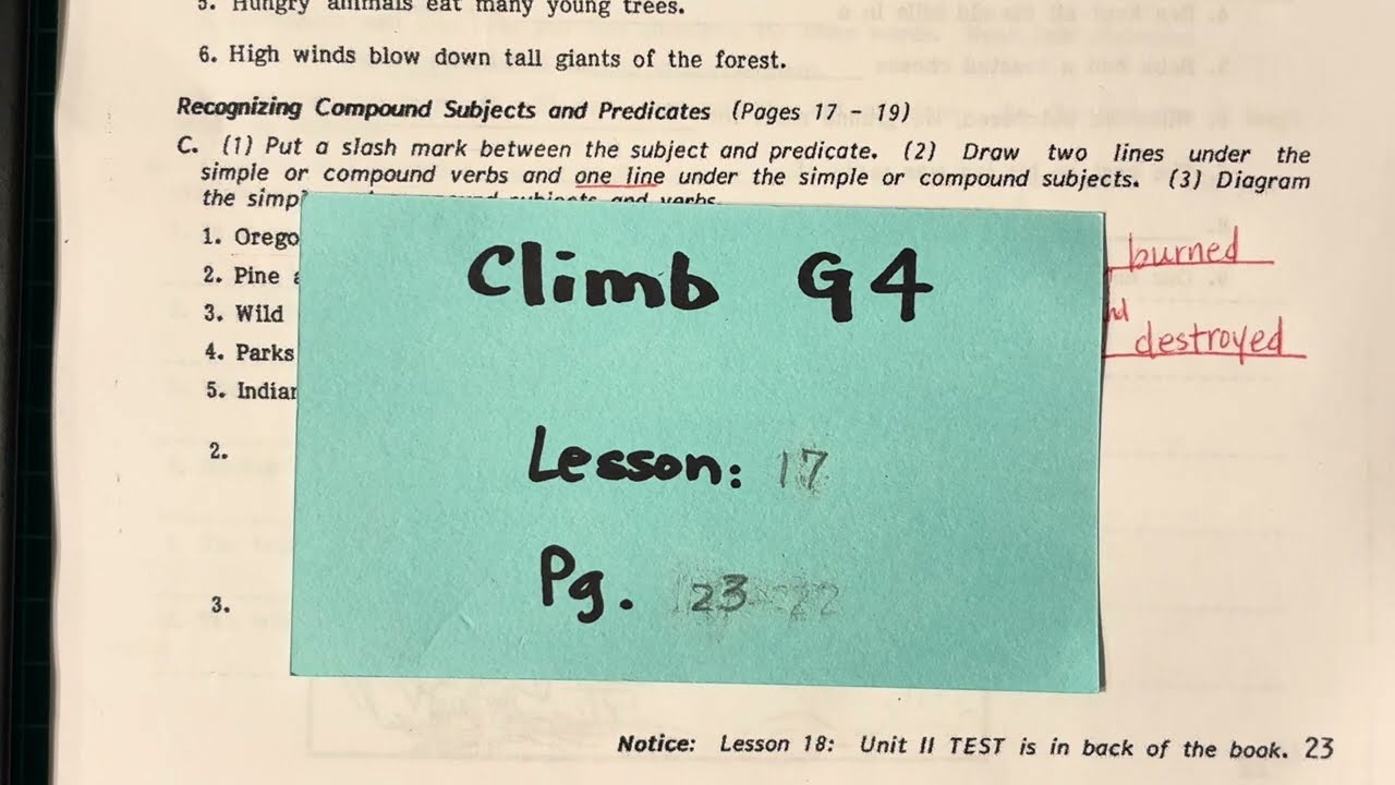 Climb G04 Lesson 017 | Pg023 |