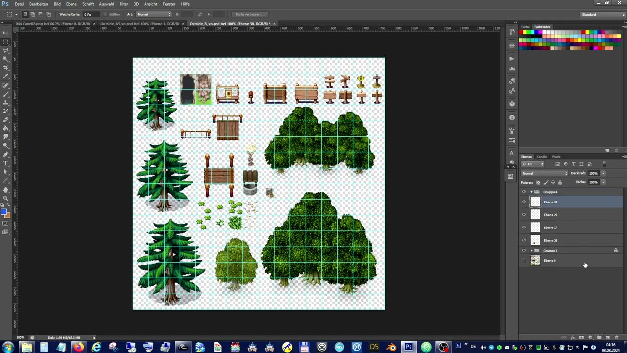 Redoing/Redesigning Tilesets RPG-Maker-XP to MV/MZ