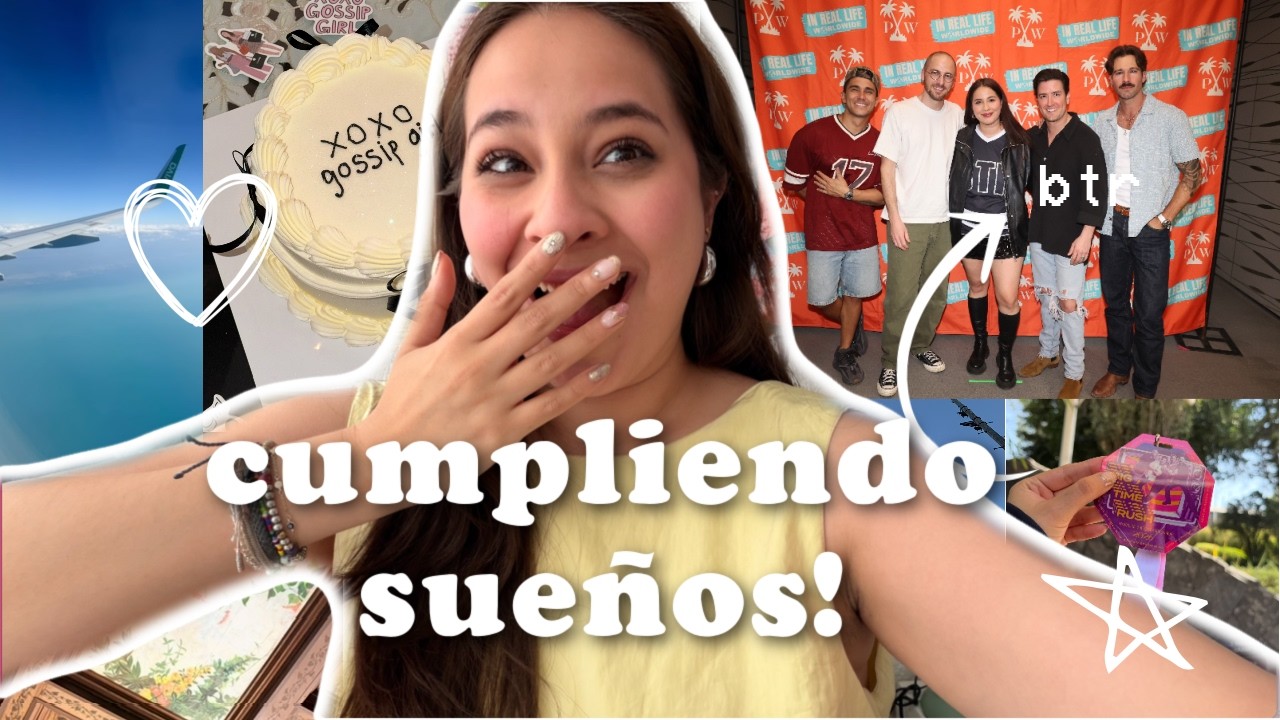 vlog: cumpliendo sueños! volando sola + conocí a Big Time Rush!