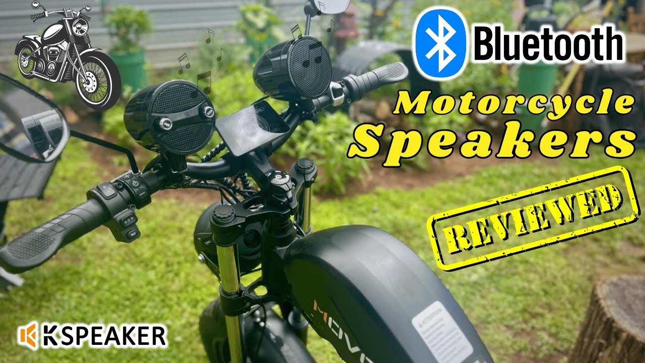 Bluetooth/FM Radio Waterproof Motorcycle Speakers - Install/Review