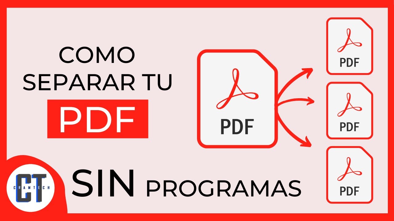 Como SEPARAR VARIAS HOJAS de un PDF