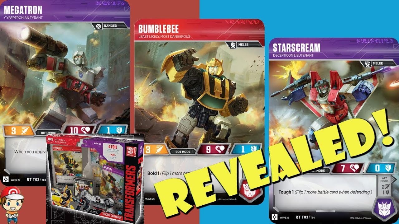 Exclusive Transformers Starter Set TCG Cards Revealed! (Bumblebee vs Megatron)