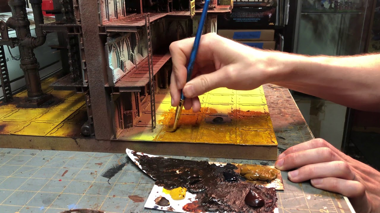 How I use Oil Paints to finish my terrain.