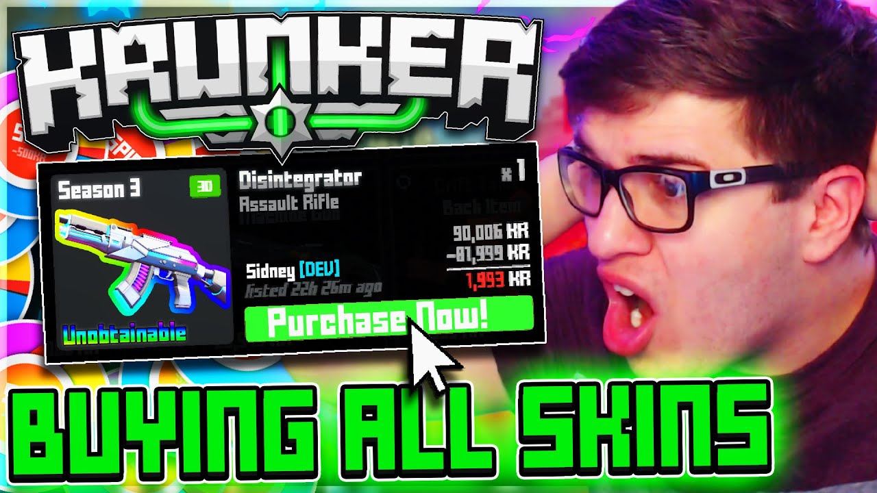 Куплю ВСЕ скины, от которых я умру в Krunker.io! (Так сложно...)