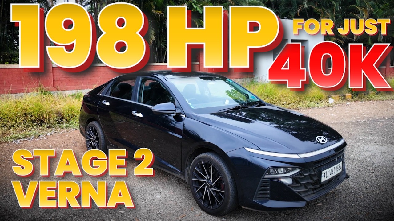 This modified Hyundai Verna got so much faster for just ₹40k