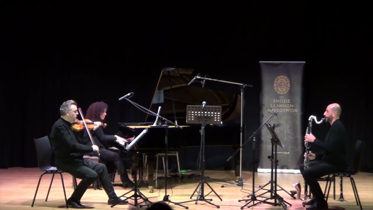 CHRISTOS SAMARAS - APERITON I (2023) for bass clarinet in Bb, violin and piano