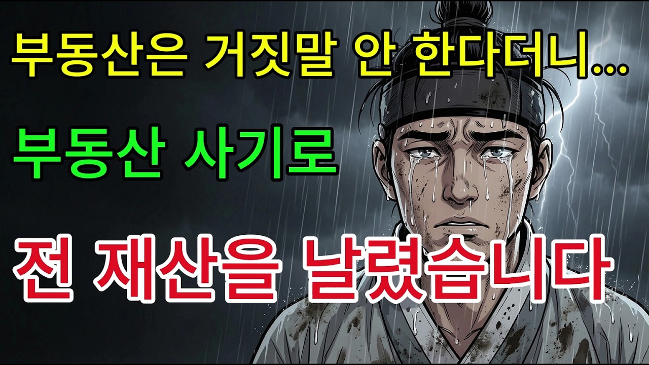 [비옥야담] 착하게 살면 복을 받는다고요? 저는 전 재산을 도둑 맞았습니다.