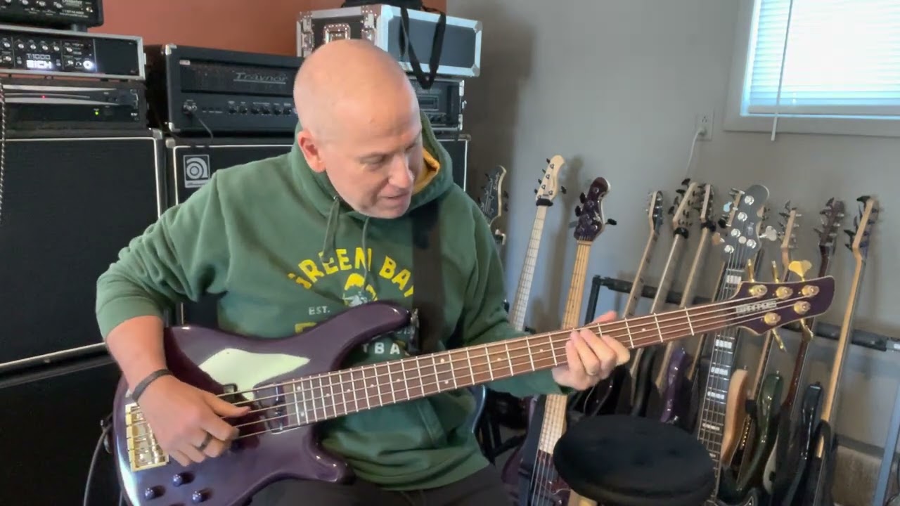 Fernandes FRB 90 MIJ 5-String (90s) Trans Purple w/Gotoh hardware