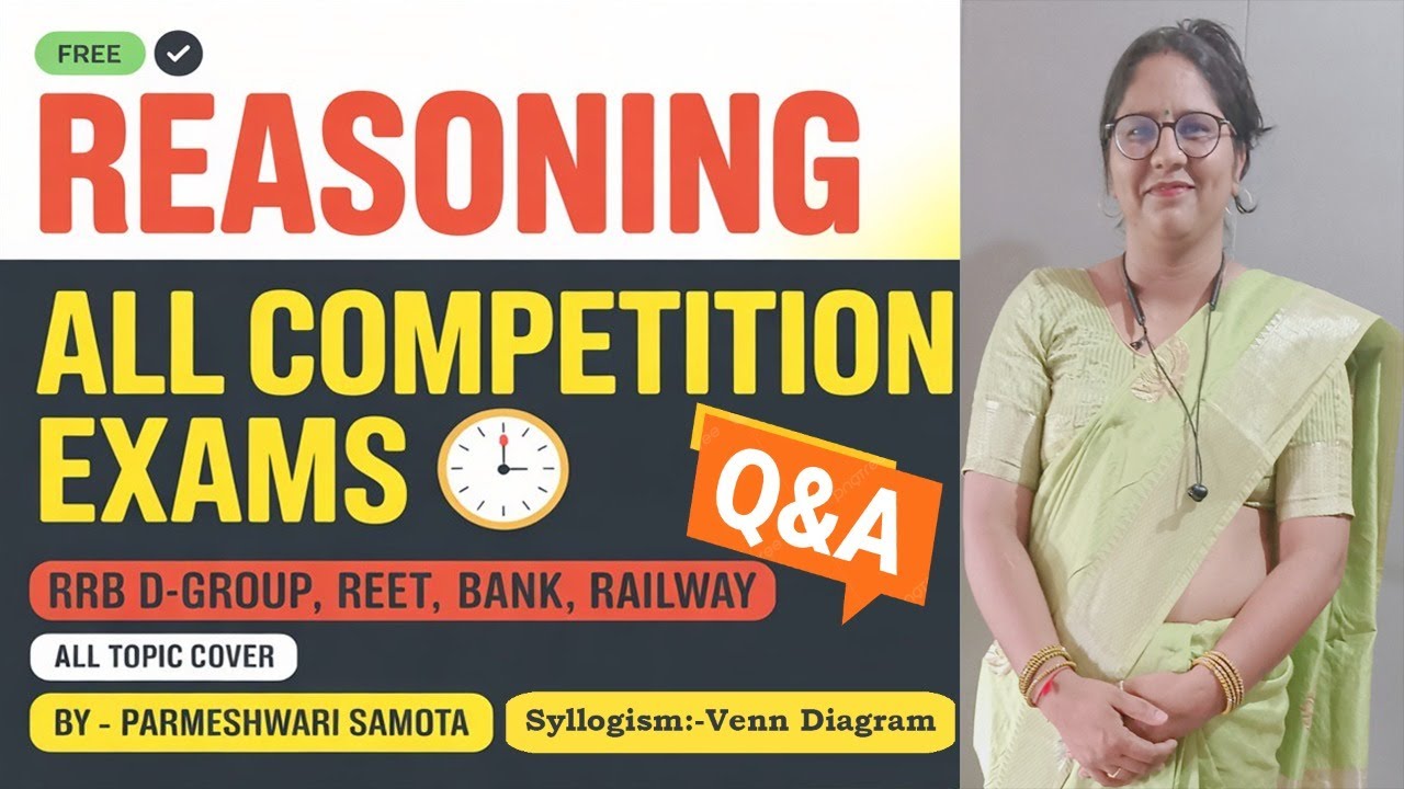 Part:-4 Syllogism by Venn Diagram Method. Reasoning Class for REET, SI, Banking, SSC, RAS Exams 2026