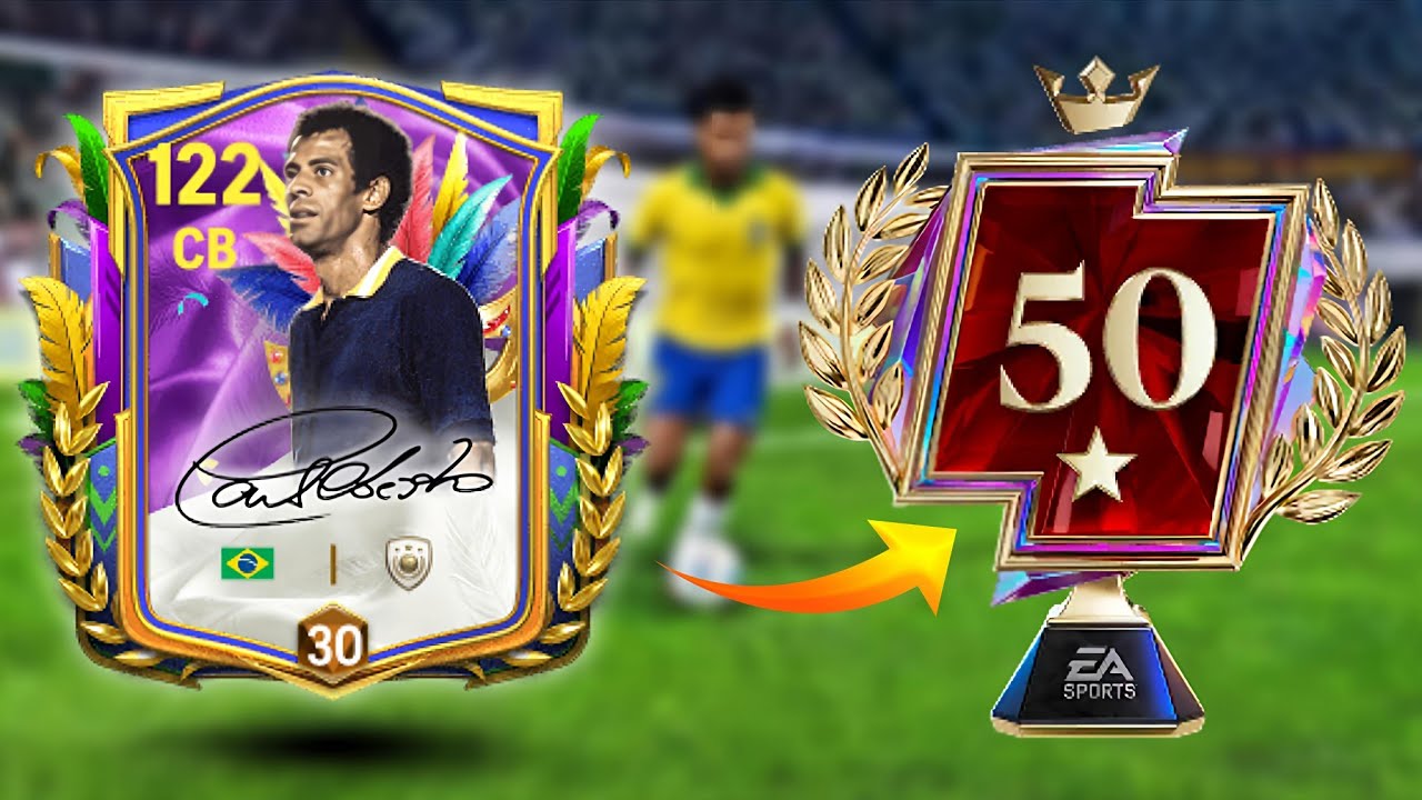 New CARLOS ALBERTO Carried me to 50 Stars - Best CB in FC Mobile