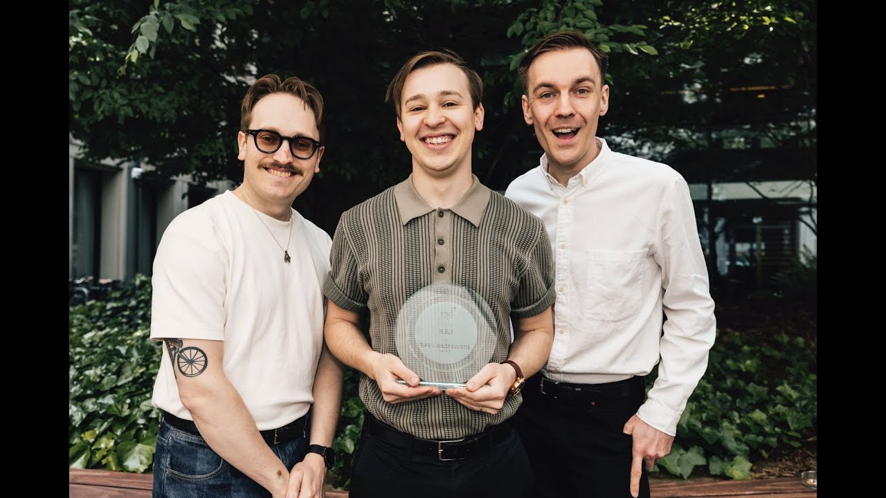 ESCBubble's winner of Eurovision 2025 - KAJ from Sweden, receive the ESCBubble trophy!