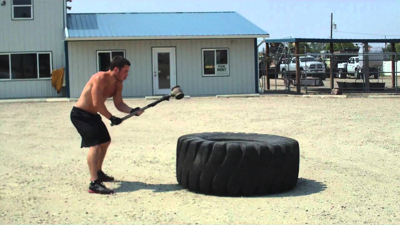 Panna 3 Cardio Workout with Explosive Pushups, Tire Flips, Sledgehammer Slams and Kettlebell Throws