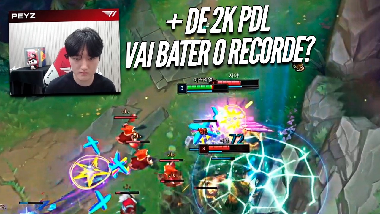 NA TELA do TOP 2 da SOLOQ KR, T1 PEYZ FEZ O JOGO PERFEITO de EZREAL, VOLTANDO AOS TREINOS PRA LCK