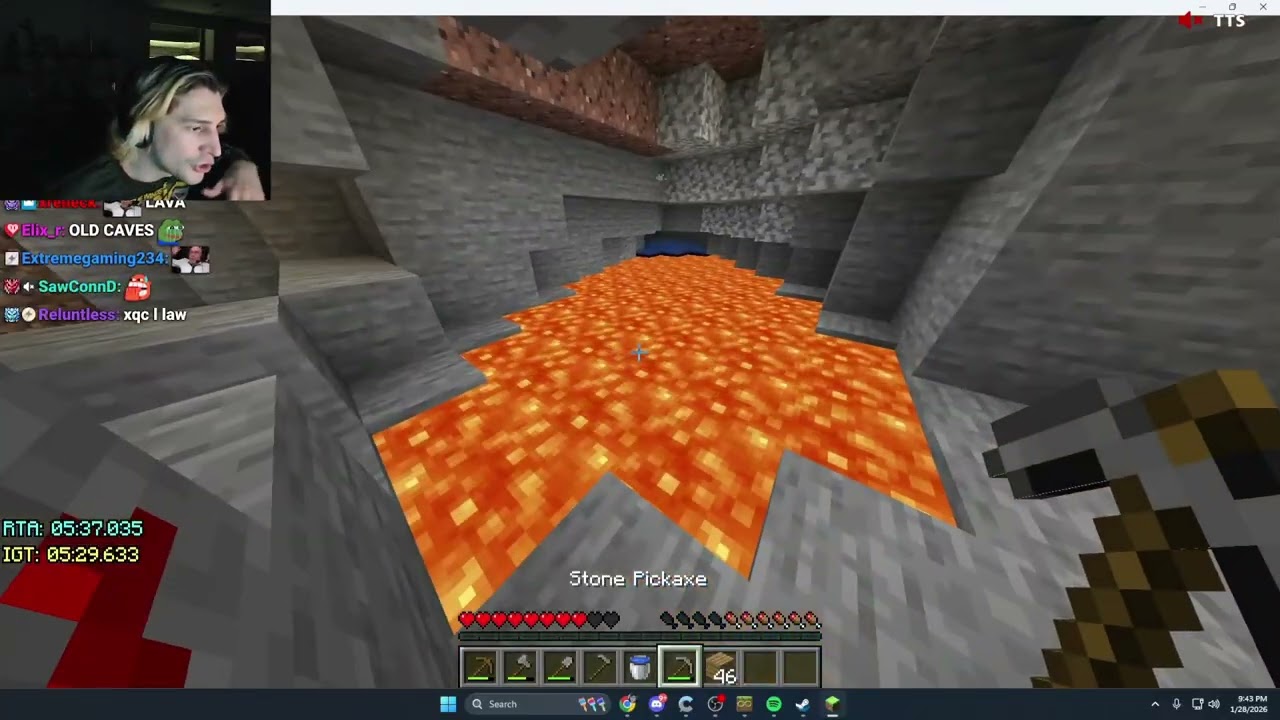 xQc Coaches Ronaldo in Minecraft Speedrunning