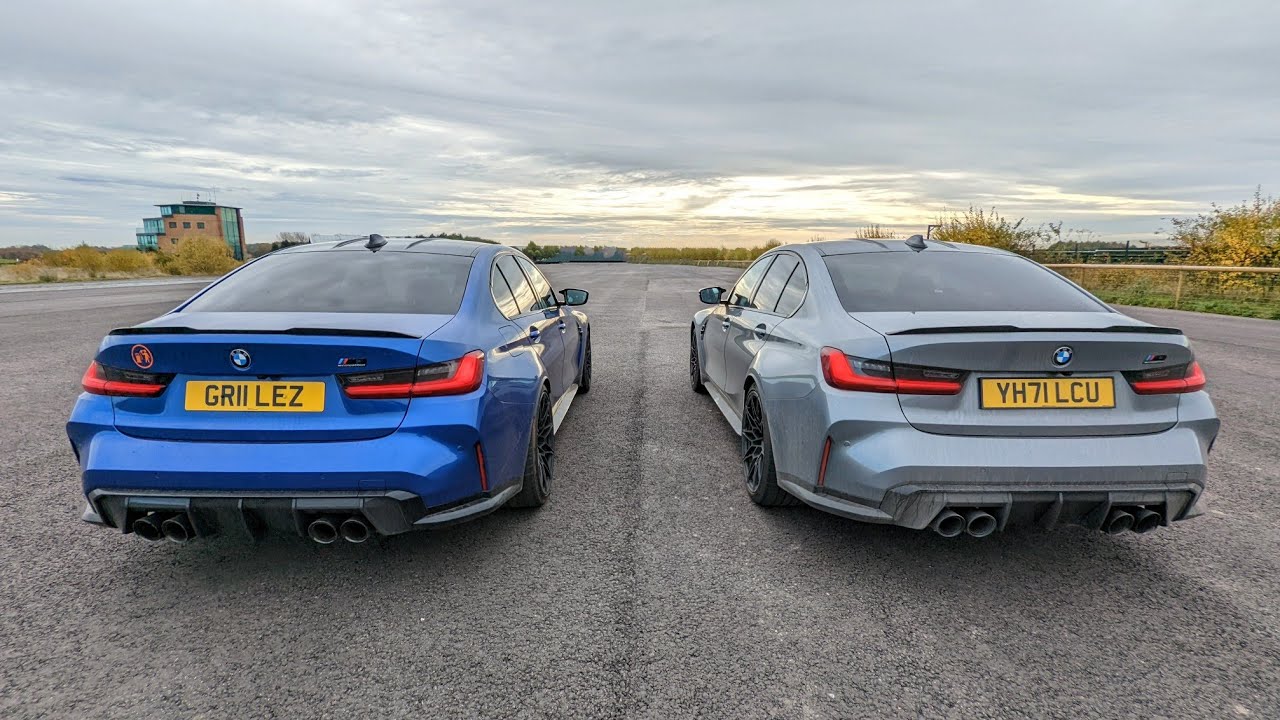 Дрэг-рейсинг BMW M3 RWD против M3 xDrive G80 | 4k