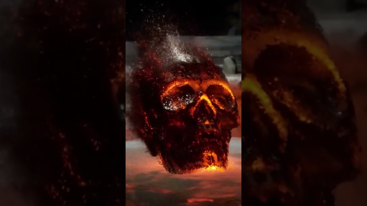 Particle Simulated Skull || UE5 Niagara || Static Mesh Location