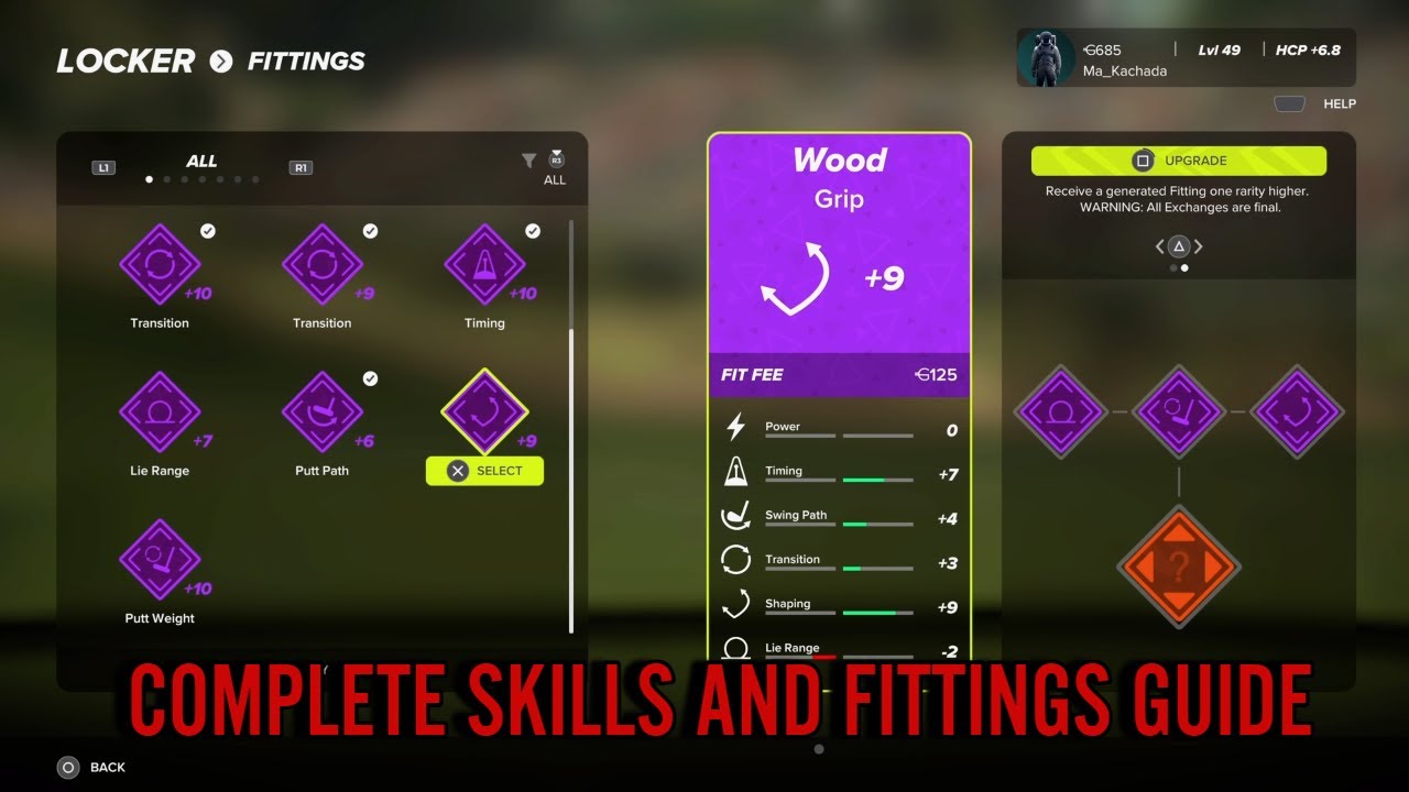 PGA Tour 2k23 | STOP WASTING Fittings & Skill Points