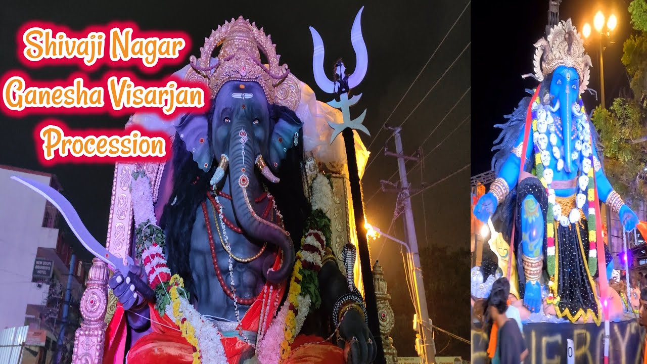🌊 Shivaji Nagar Ganesha Visarjan Procession 2025 🐘✨ | Grand Chathurthi Celebrations 🎉🙏 | Bengaluru