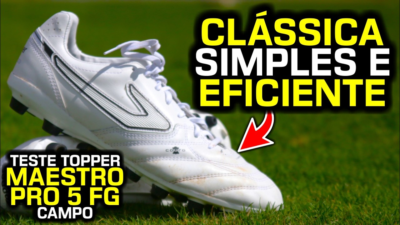 Maestro Pro 5 &eacute; a melhor BOA e BARATA? - Teste chuteira campo Topper Maestro Pro V FG