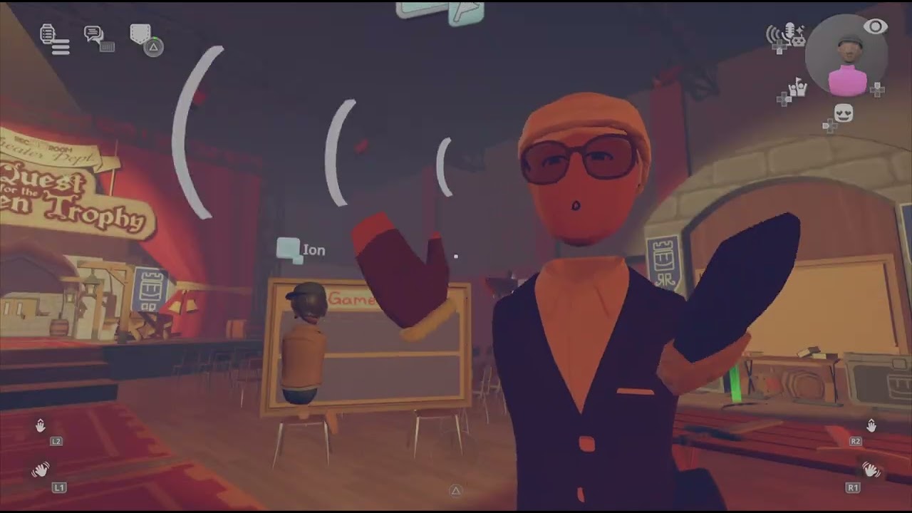 Playing rec room with room