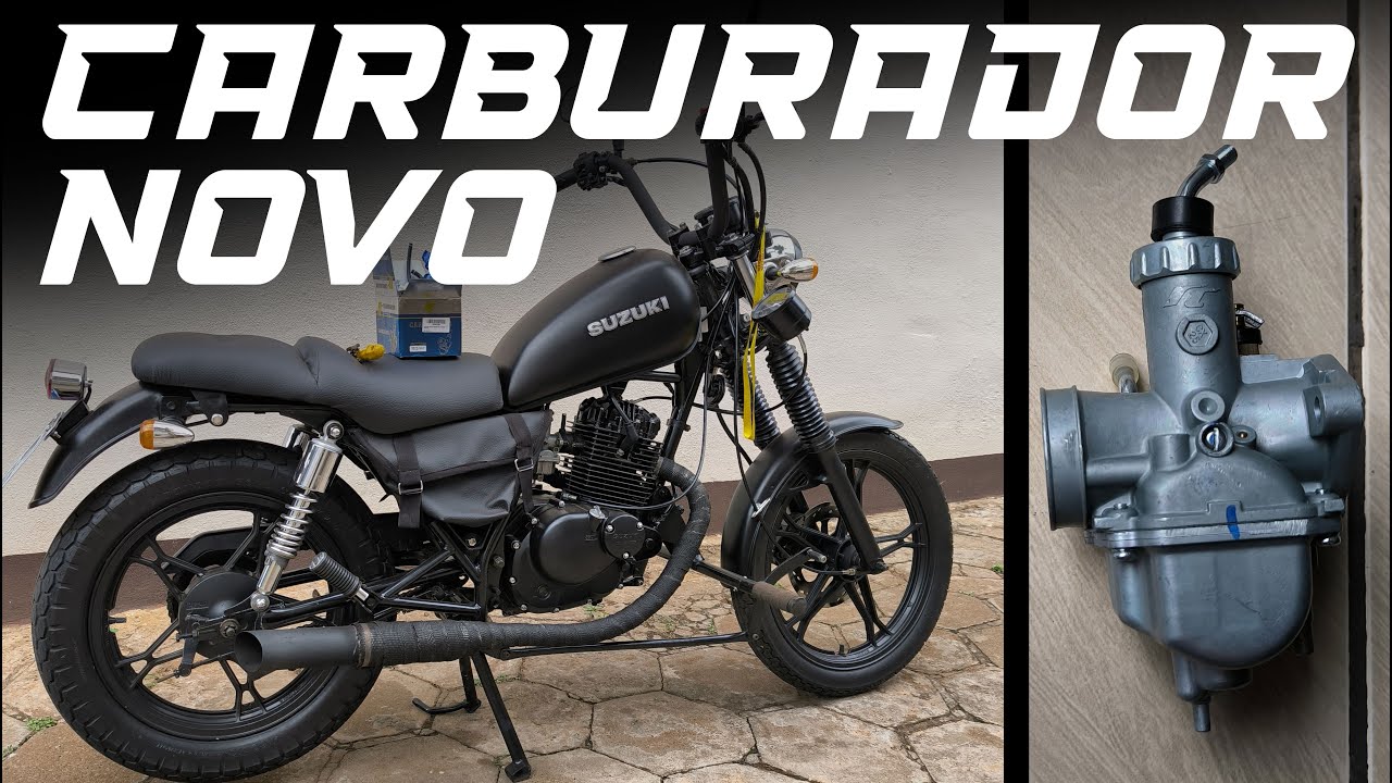 Troquei o carburador da intruder 125