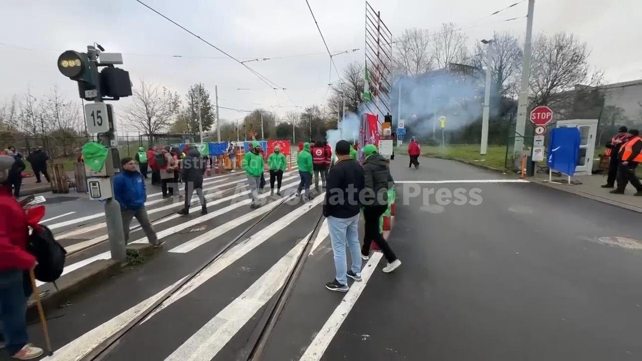 General strike hits Belgium over austerity measures and budget