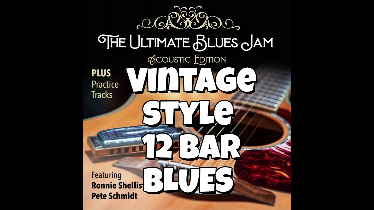 Acoustic Guitar 12 Bar Blues - Classic Chicago Blues Shuffle Backing Tracks