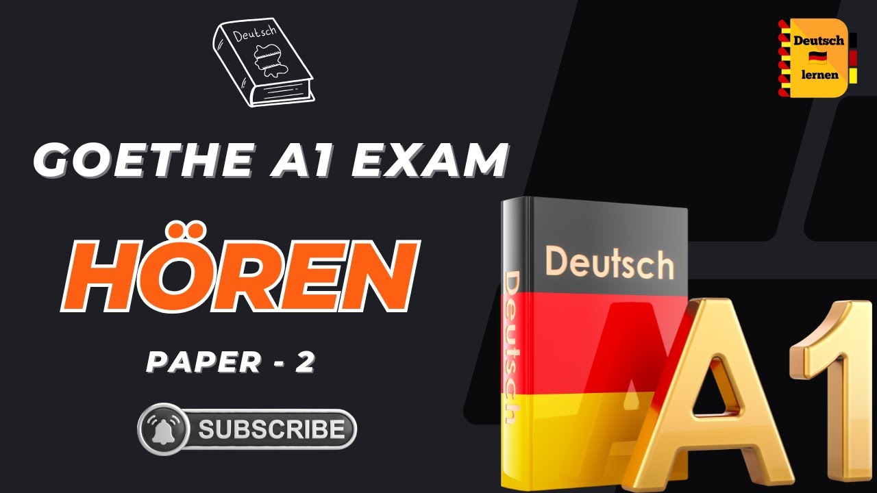 Modelltest Hören A1 mit Lösungen – Goethe-Zertifikat 2026 | Start Deutsch 1 German Exam