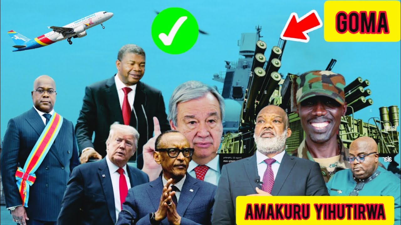KUKIBUGA CY'INDEGE GOMA LE 12/02 BIHINDUYE ISURA LUANDA NA TSHISEKEDI HANZUWE GUHAGARIKA IMIRWANO