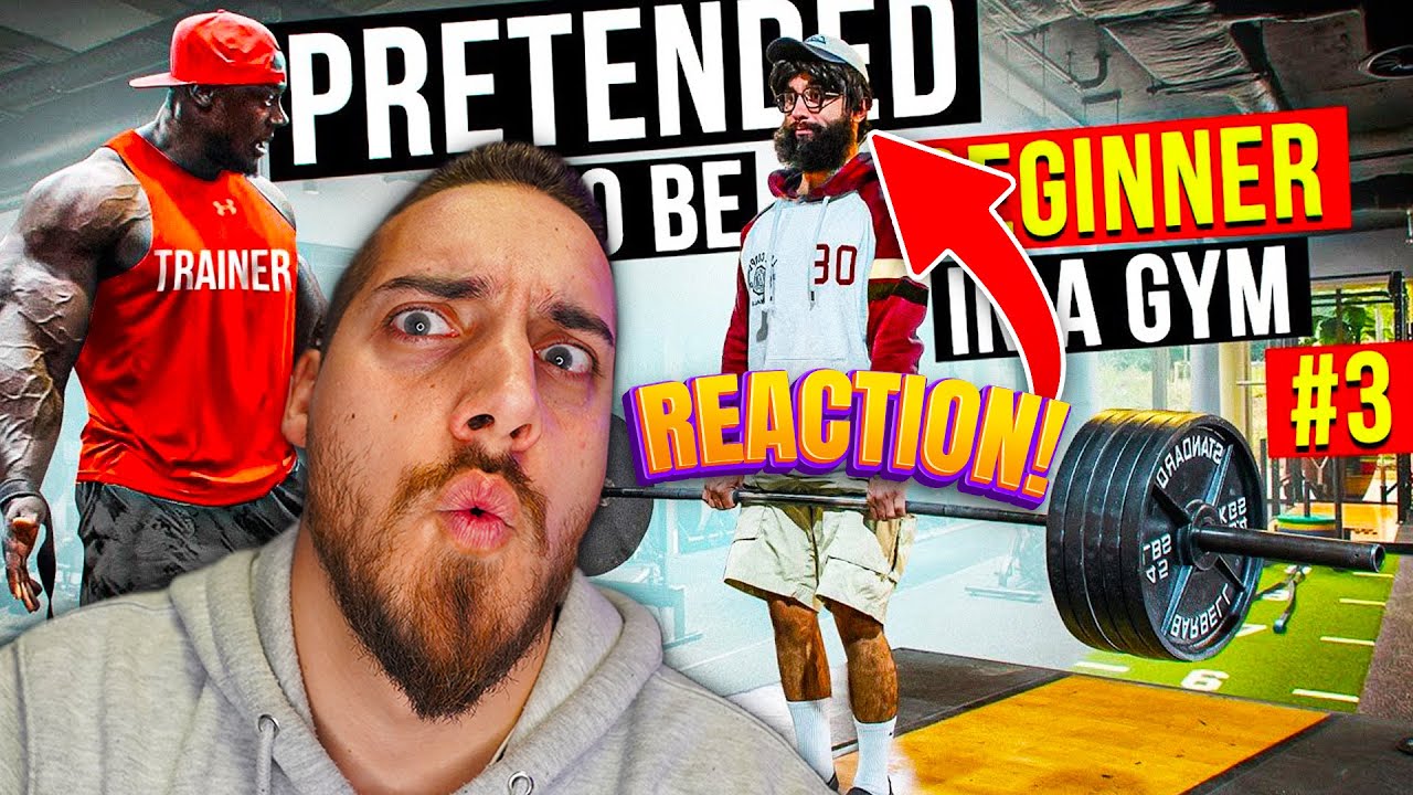 REACTION @vladimirfitness BEGINNER | Anatoly GYM PRANK