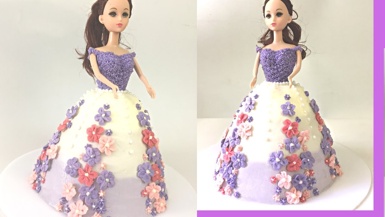 Doll Cake Decoration | buttercream cake