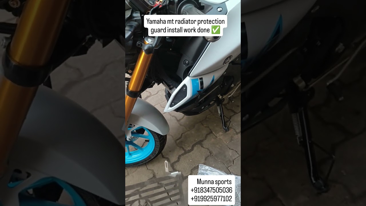 mt15 radiator protection guard installation