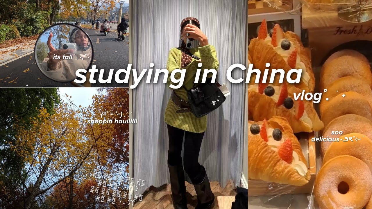 Studying in China vlog𐙚 | shopping haul✮⋆˙, uni life & neighbours crashing out𐔌՞. .՞𐦯