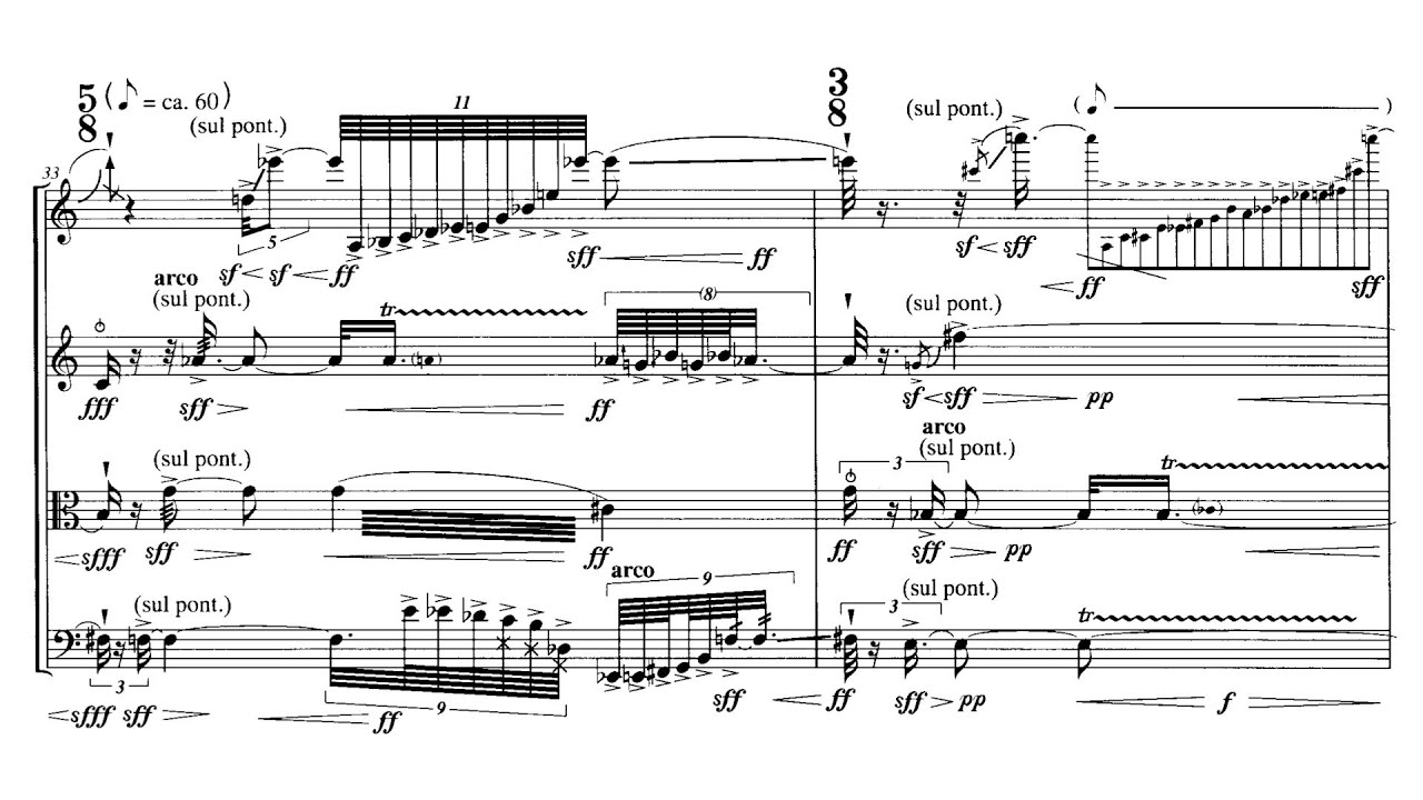 Toshio Hosokawa (細川俊夫) - Silent Flowers (1998) for string quartet