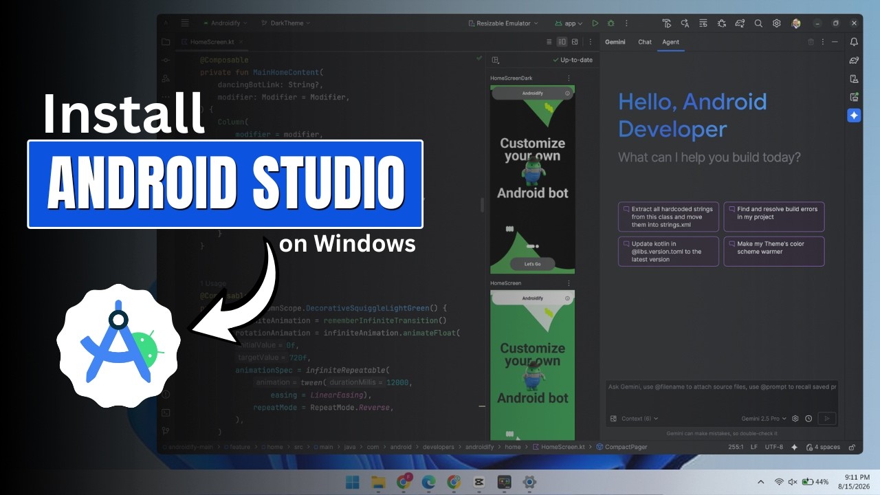 Install Android Studio on Windows | Complete Guide