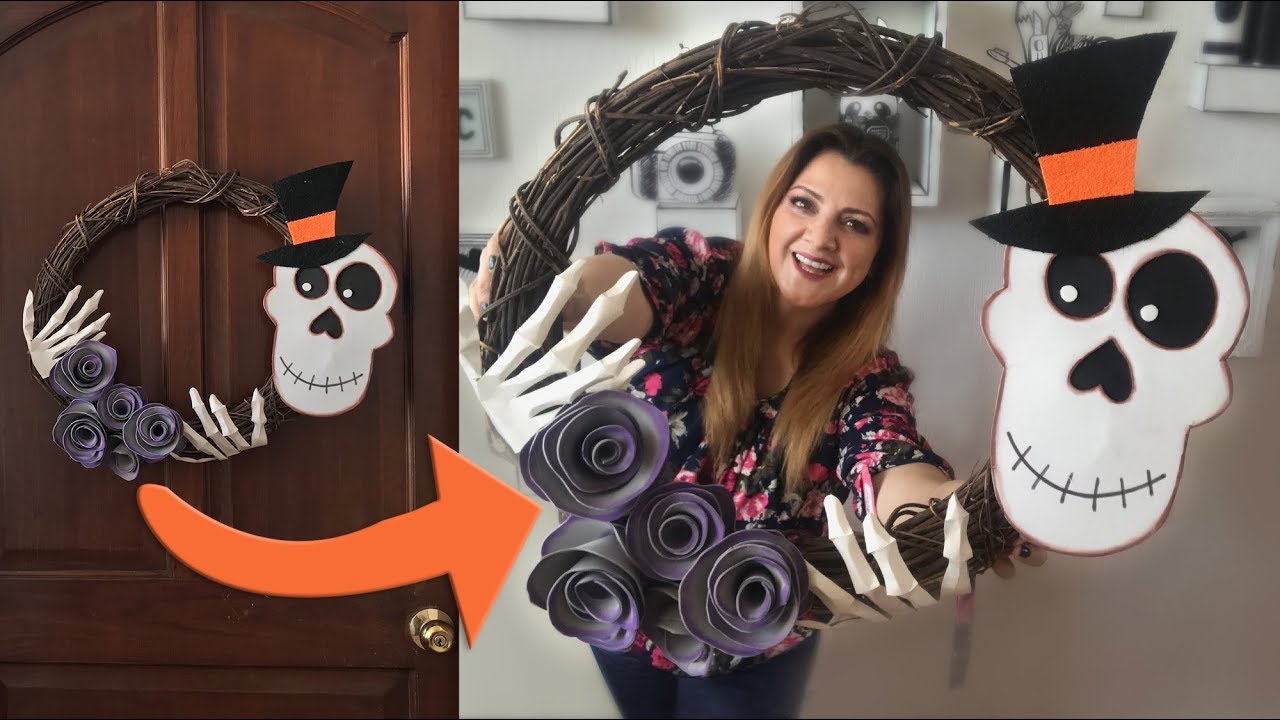 Corona de Calavera Día de Muertos / Halloween :: Chuladas Creativas :: Skull diy